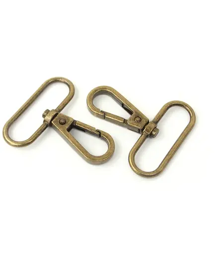 Swivel Hook 1 1/2 Inch 38mm Antique Gold x 2 by Sallie Tomato