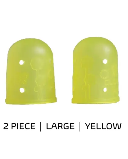 Clover Flexible Rubber Thimbles LARGE 2 Pack Yellow