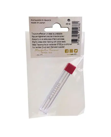 Bohin Extra Fine 0.9mm Mechanical Chalk Pencil White REFILLS