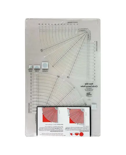 Creative Grids Circle Savvy 11-3/4in x 18-1/2in Quilt Ruler