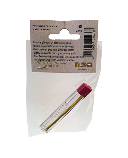 Yellow REFILLS for Bohin Extra Fine 0.9mm Mechanical Chalk Pencil