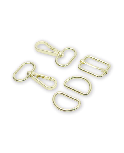 Basic 3 Gold 1 Inch (25mm) Hardware Kit by Sallie Tomato