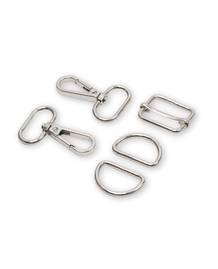 Basic 3 Nickel 1 Inch (25mm) Hardware Kit by Sallie Tomato