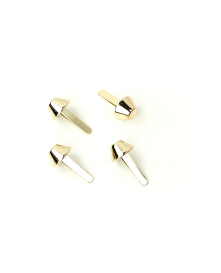 Bucket Bag Feet Gold 1/2 Inch (12mm) x 4 by Sallie Tomato