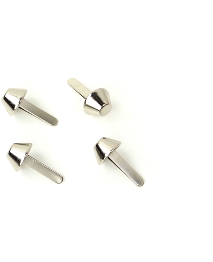 Bucket Bag Feet Nickel 1/2 Inch (12mm) x 4 by Sallie Tomato