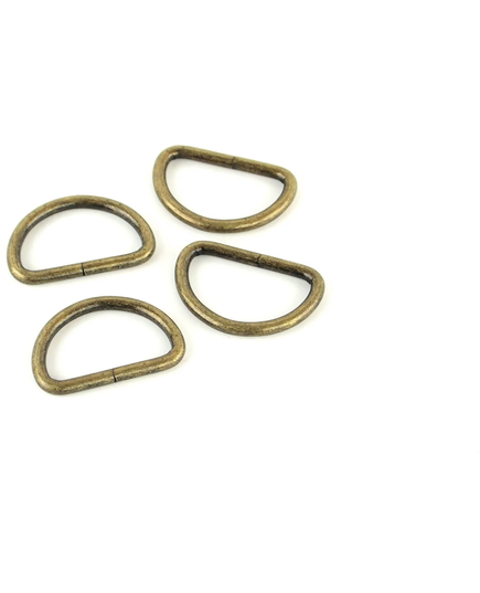 D Rings Antique 1 Inch (25mm) x 4 by Sallie Tomato