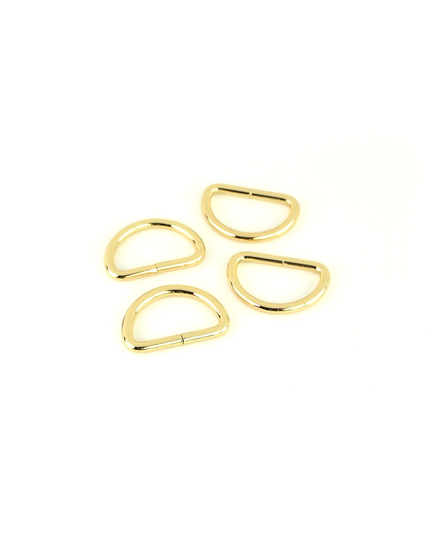 D Rings Gold 1 Inch (25mm) x 4 by Sallie Tomato