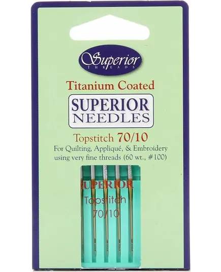​Superior 70/10 Topstitch Titanium Machine Needles SEE VIDEO