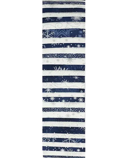 Midnight and White Christmas Silver Highlights Rainbow aka Jelly Roll or Bali Pop