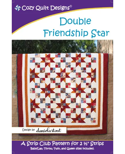 Double Friendship Star Quilt Pattern by Cozy Quilt Designs