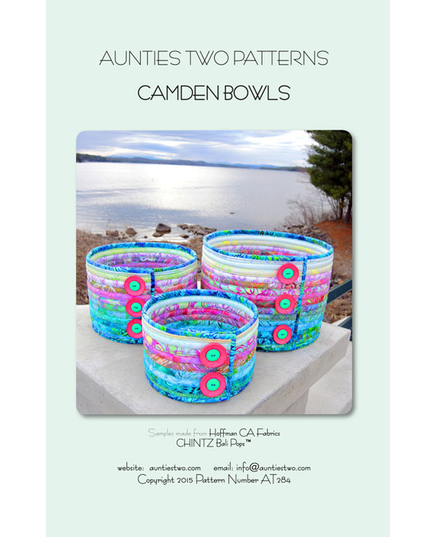 Camden Bowls Pattern by Aunties Two - See Videos - Image of pattern cover