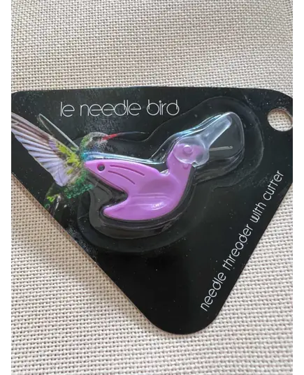 Hummingbird Needle Threader and Cutter by Sew Tasty - Purple