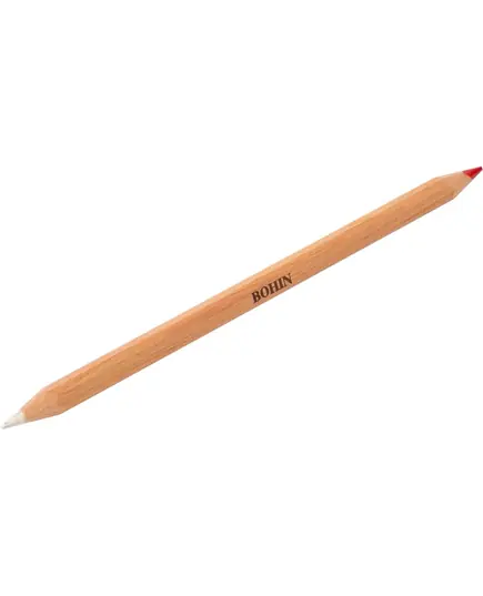 Bohin Red and White Bi Colour Chalk Pencil
