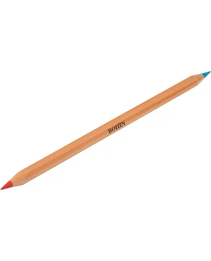 Bohin Blue and Red Bi Colour Chalk Pencil