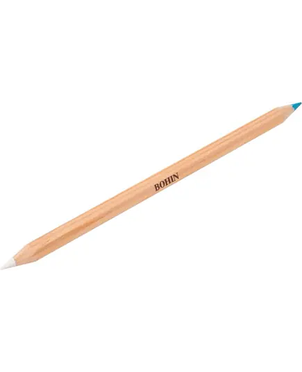 Bohin Blue and White Duo Colour Chalk Pencil