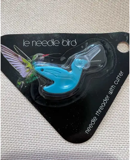 Hummingbird Needle Threader and Cutter by Sew Tasty - Blue
