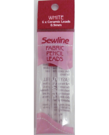 Fabric Pencil White Refill Leads x 6 by Sewline