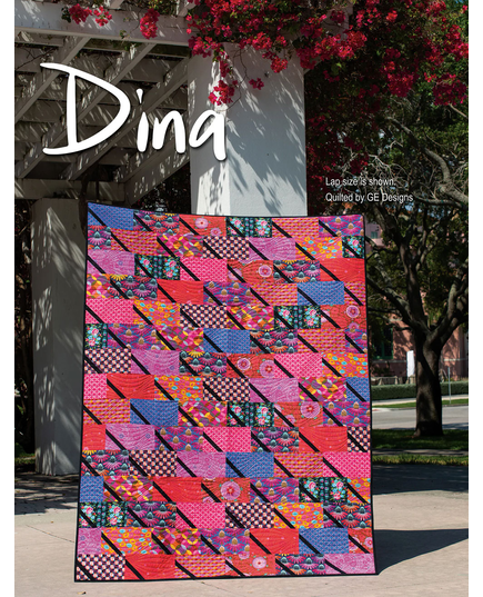 Stripology Quickies Book by GE Designs Gudrun Erla - Dina Quilt Completed