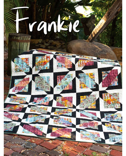 Stripology Quickies Book by GE Designs Gudrun Erla - Frankie Quilt Completed