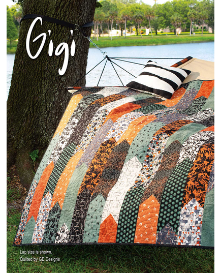 Stripology Quickies Book by GE Designs Gudrun Erla - Gigi Quilt Completed