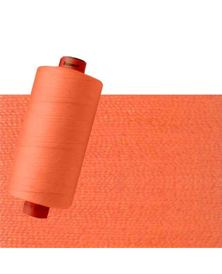 Pumpkin Orange #1333 Rasant Thread 1000M - Image of reel and colour swatch