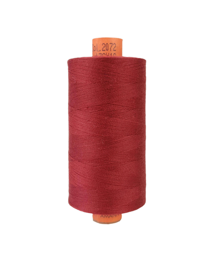Burgundy Red #2072 Rasant Thread 1000M - Image of reel showing colour number