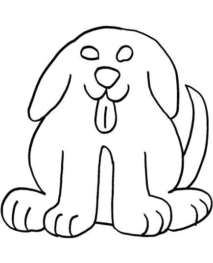 Front Facing Dog, large #30400