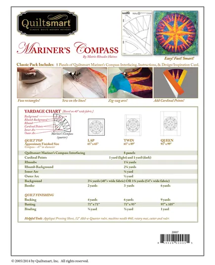 Mariner's Compass Classic Pack - by Quiltsmart