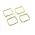 Rectangle Rings Gold 1 Inch (25mm) x 4 by Sallie Tomato