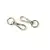 Swivel Hook 1/2 Inch 12mm Nickel x 2 by Sallie Tomato