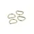 D Rings Nickel 1 Inch (25mm) x 4 by Sallie Tomato