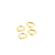 D Rings Gold 1/2 Inch (12mm) x 4 by Sallie Tomato