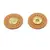 Genuine Leather Round Magnetic Clasps x 1 Set Multiple Colours Available - Tan