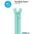 By Annie 24 Inch Handbag Zipper Turquoise - See Video