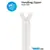 By Annie 24Inch Handbag Zipper Ivory - See Video