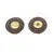 Genuine Leather Round Magnetic Clasps x 1 Set Multiple Colours Available - Coffee