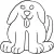 Front Facing Dog, large #30400
