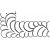 Uneven Feather Border, Small #30481