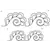 Feather Swirled Border #30612