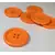 Orange Painted 40 mm x 3 Buttons