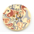 Natural Timber Abstract Button with Hearts 30 mm A02