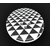 Black and White Diamond Button 30 mm G01
