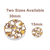 Brown Retro Heart Button H01