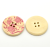 Natural Timber Pink Flower Button 30 mm NT16