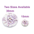 White with Lilac Flowers Button D06