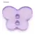 Purple Butterfly Shaped Plastic Button