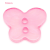 Pale Pink Butterfly Shaped Plastic Button