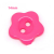 Pink Flower Shaped Plastic Button