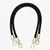 Round PU Leather Braided Bag Handles 60 cms Black