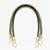 Round PU Leather Braided Bag Handles 60 cms Black and Gold